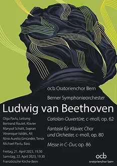 Ludwig an Beethoven date des concert (affichette)