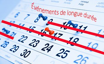 Permalink to:Évènements de longue durée